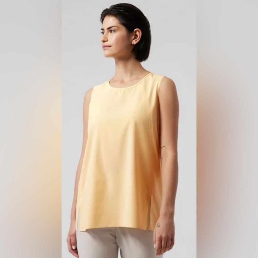 Athleta Zephyr Refined Tank, Yellow, sz M